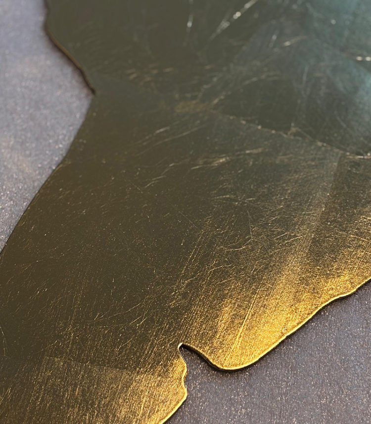 Blattgold Weltkarte 2 Blattgold Weltkarte – Bild 2