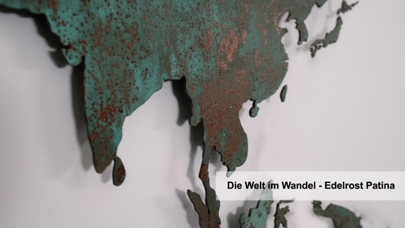edelrost weltkarte aus stahl kupfer edelrost weltkarte aus stahl kupfer