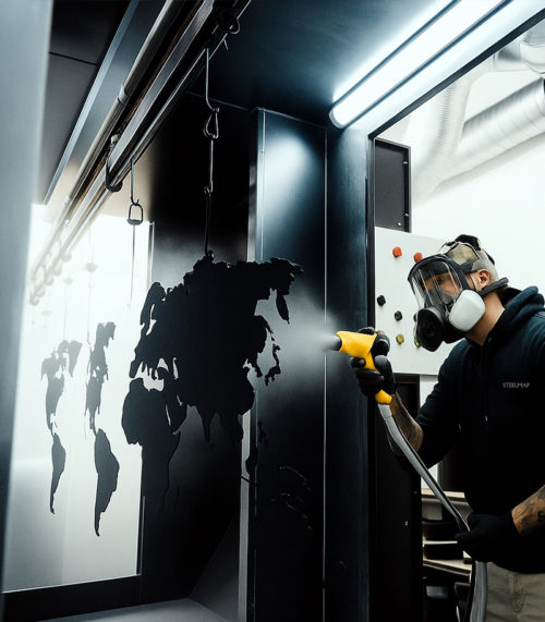 steelmap metall weltkarte Stahl weltkarte aus 2mm dicke